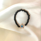 Star Evil Eye Stretchable Nazariyas 0.45 Grams, 18KT Gold